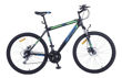 Imagen de Mountain Bike Masculina Kova Alpes R27.5 21v Cambios Shimano Color Negro/azul Con Pie De Apoyo