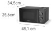 Imagen de Microondas Smartlife Sl-mwo20mb   Negro 20l 220v Sensacion