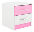 Imagen de Mesa De Luz 2 Cajones Promo X2 Ideal P Sommier Sensacion - Brillante - Rosa