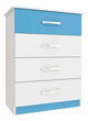 Imagen de Comoda Cajonera 4 Cajones. Sensacion - Azul