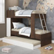 Imagen de Cucheta Con Cama Marinera Tricama Ropero Sensacion  - Tabaco/Blanco