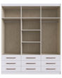 Imagen de Ropero Placard Doripel Con 6 Puertas Y 9 Cajones - Blanco