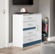 Imagen de Comoda 4 Cajones 1 Puerta Y Espacio Colores Flex Sensacion