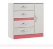 Imagen de Comoda 4 Cajones 1 Puerta Y Espacio Colores Flex Sensacion