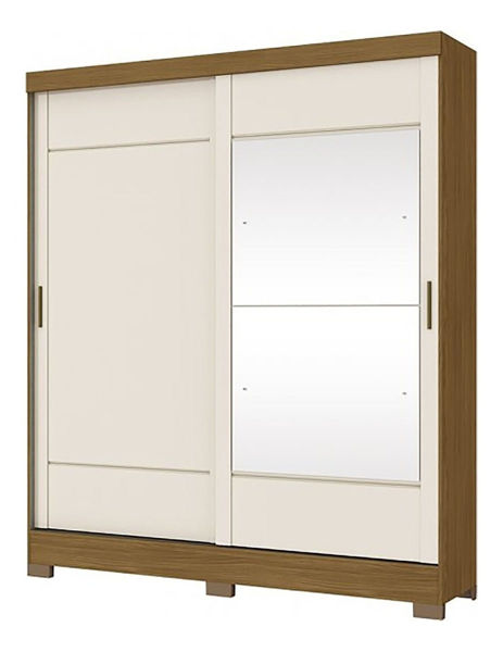 Imagen de Ropero Placard Dormitorio Puerta Corrediza Espejos Sensacion