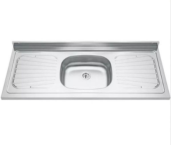 Imagen de Pileta Mesada Acero Concretada Con Detalle Oferta Sensacion