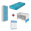 Imagen de Combo Cuna Funcional + Ropero + Comoda + Colchon  Sensacion