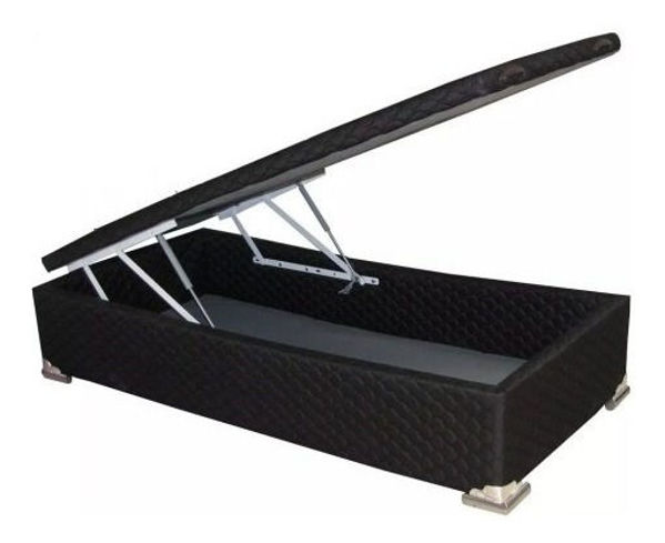Imagen de Cama Box Baul Para Sommier Somier 1 Plaza Sensacion