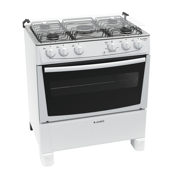 Imagen de Cocina James 5 Hornallas Blanca C 150 C Todo Gas Sensacion