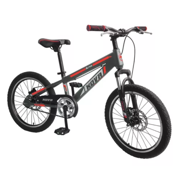 Imagen de Bici Kova Alpes Rodado 20 Freno Disco Gris Rojo La Sensacion