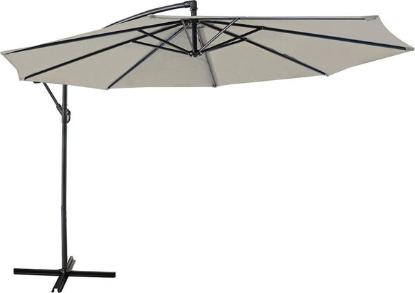 Imagen de Sombrilla Parasol Hierro Blanca Jardín Sensacion