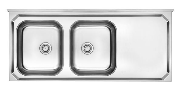 Imagen de Mesada Pileta Inox Doble 50953
