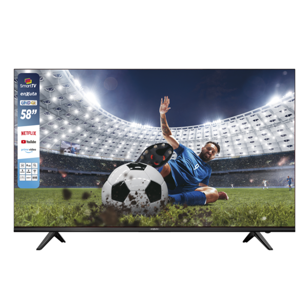 Imagen de TV LED ENXUTA 58" SMART LEDENX1258SDF4KW 4k