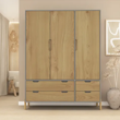 Imagen de ROPERO 3 PUERTAS 1608 BLANCO WOOD