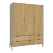 Imagen de ROPERO 3 PUERTAS 1608 BLANCO WOOD