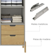 Imagen de ROPERO 3 PUERTAS 1608 BLANCO WOOD