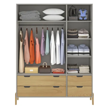 Imagen de ROPERO 3 PUERTAS 1608 BLANCO WOOD