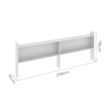 Imagen de ESTANTE LATERAL P/CAMA 220CM ES01 BLANCO