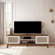 Imagen de RACK TV CHARLOTTE NATURAL/OFF WHITE