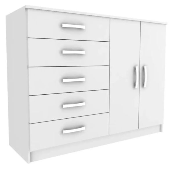 Imagen de Comoda Zapatera 5 Cajones + 2 Puertas