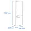Imagen de Refrigerador Heladera Retro James Rj 373 Rn Color Negro